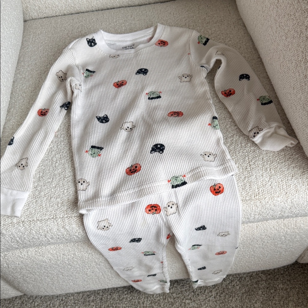 Carter's Cream Halloween Pajama Set